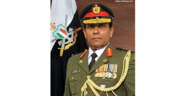 Chief of Defense Force Major General Ahmed Shiyam