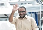Former Vice President Ahmed Adheeb arriving in court on Wednesday. PHOTO / MIHAARU