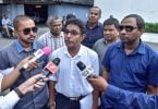 The four members who lost their seats following Supreme Court's ruling, speaking to the press. PHOTO / MIHAARU