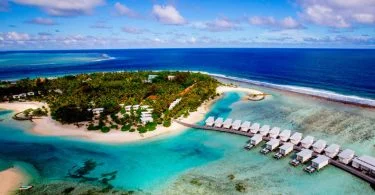 The Kandooma Resort operated under the Intercontinental hotel brand Holiday Inn.