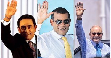 Three presidents of Maldives