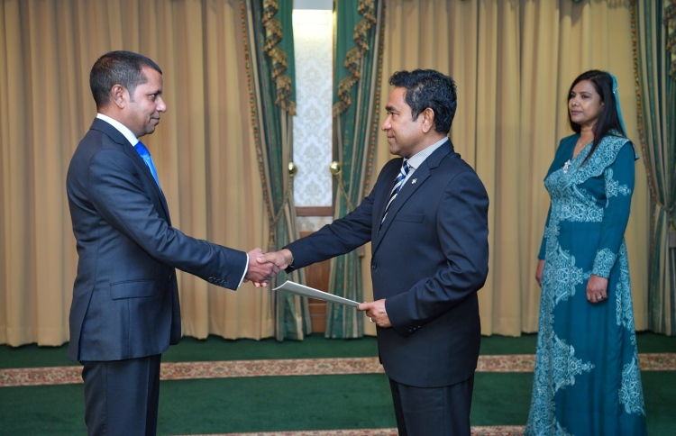 Dr. Ali Naseer being appointed as the Maldives' Permanent Representative to the UN