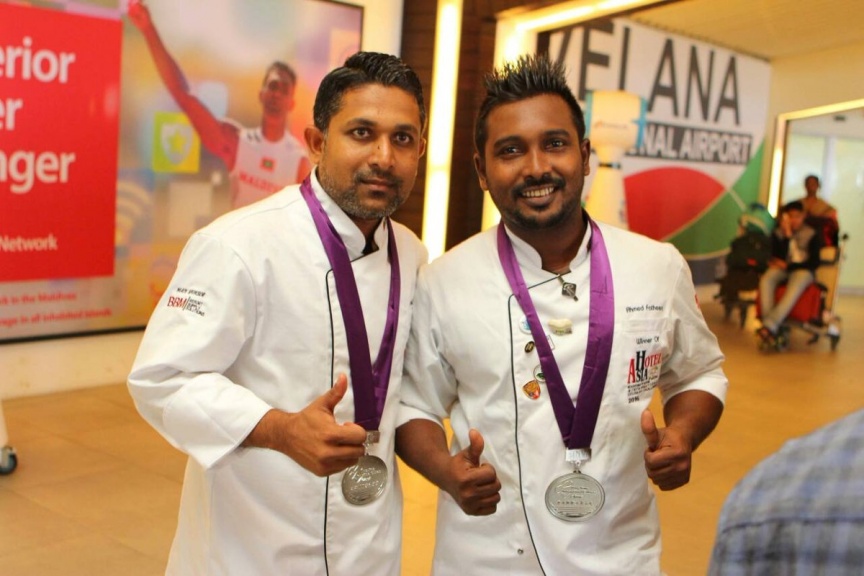 Silver medal winners Chef Fatheen and Chef Ismail Naseer