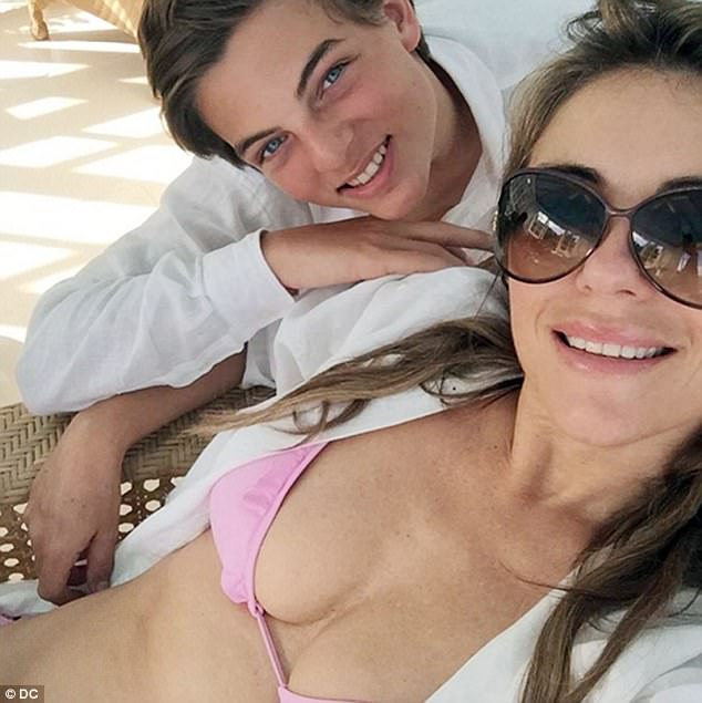 Out of the spotlight: The 52-year-old Bedazzled star told The Daily Telegraph that she would not want Damian to garner the attention attached to being a star, despite his role as Prince Hansel von Liechtenstein in her E! series The Royals