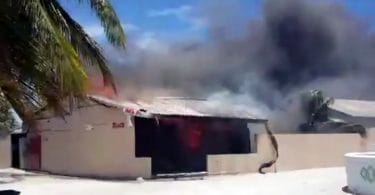 Fire in Maabiadhoo