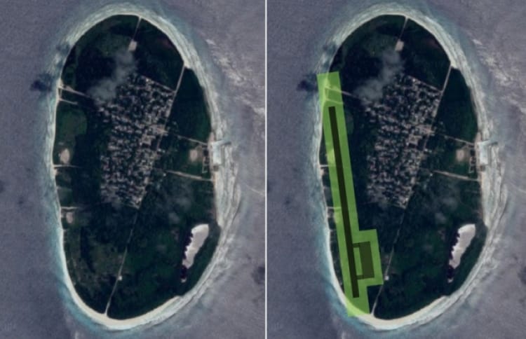 showing that an airport can be built on Nolhivaram