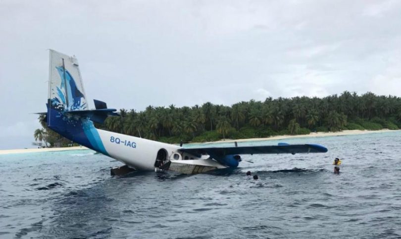 Maldivian crashed on take off