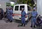 Police officers stand guard during an operation. FILE PHOTO/MIHAARU