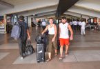 Tourists pictured at Velana International Airport (VIA).