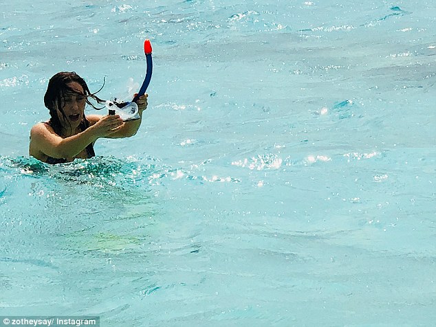'Honey could you please grab a vid of me snorkeling?' Zoe Foster Blake shares husband Hamish's hilarious photo fail as couple enjoy $7000-a-night Maldives holiday
