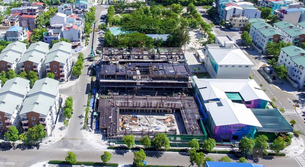 Hulhumale construction works on apartments