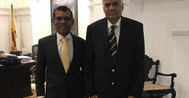 Nasheed with Ranil