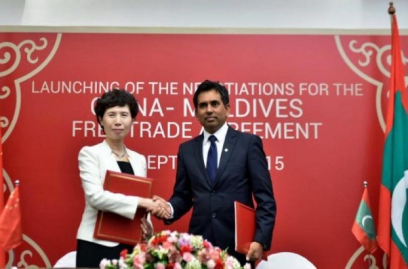 Negotiations launching of China - Maldives FTA