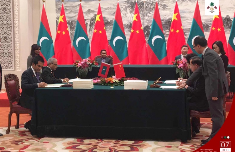 fta agreement . china maldives