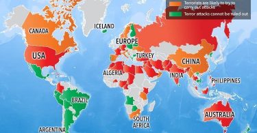 Terrorist attack map