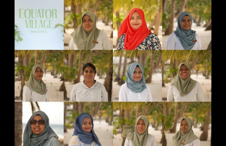 Equator Village's female staff