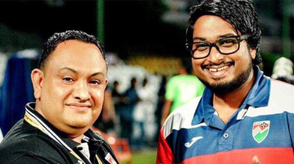 On the left – Ahmed Shakeeb, Head of Sports Medicine Department in Football Association of Maldives