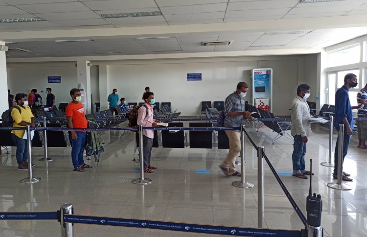 Undocumented Bangladeshi workers at Velana International airport