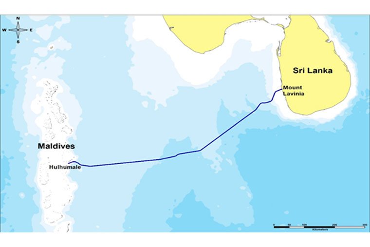Submarine cable map