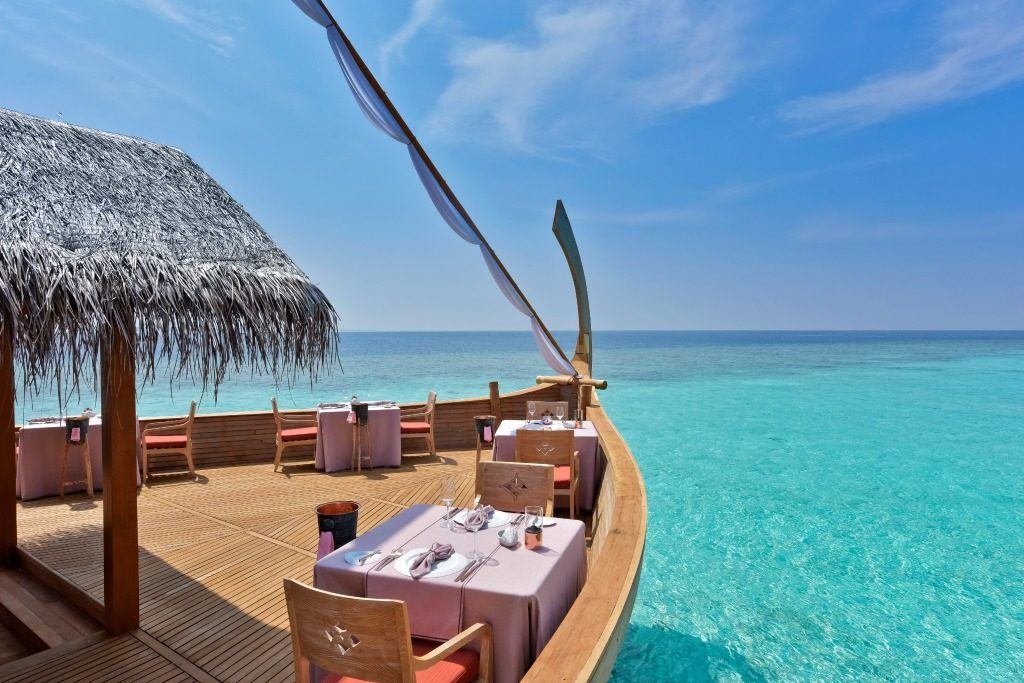 Who Else Wants to Eat in This Boat in the Maldives?