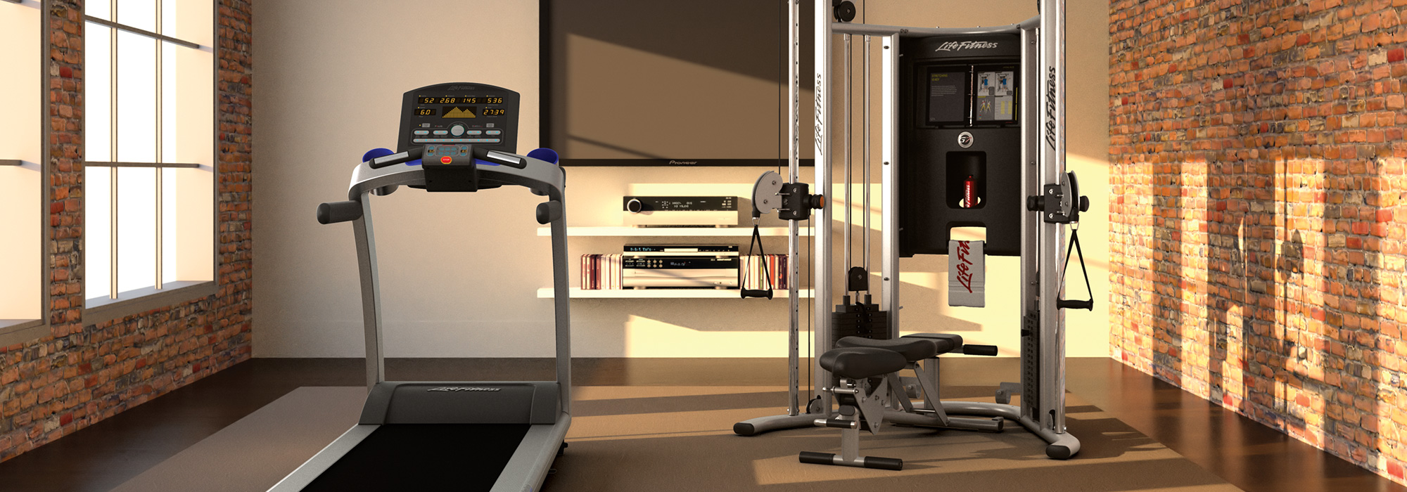 Collections of Corner Home Gym Fitness Life,