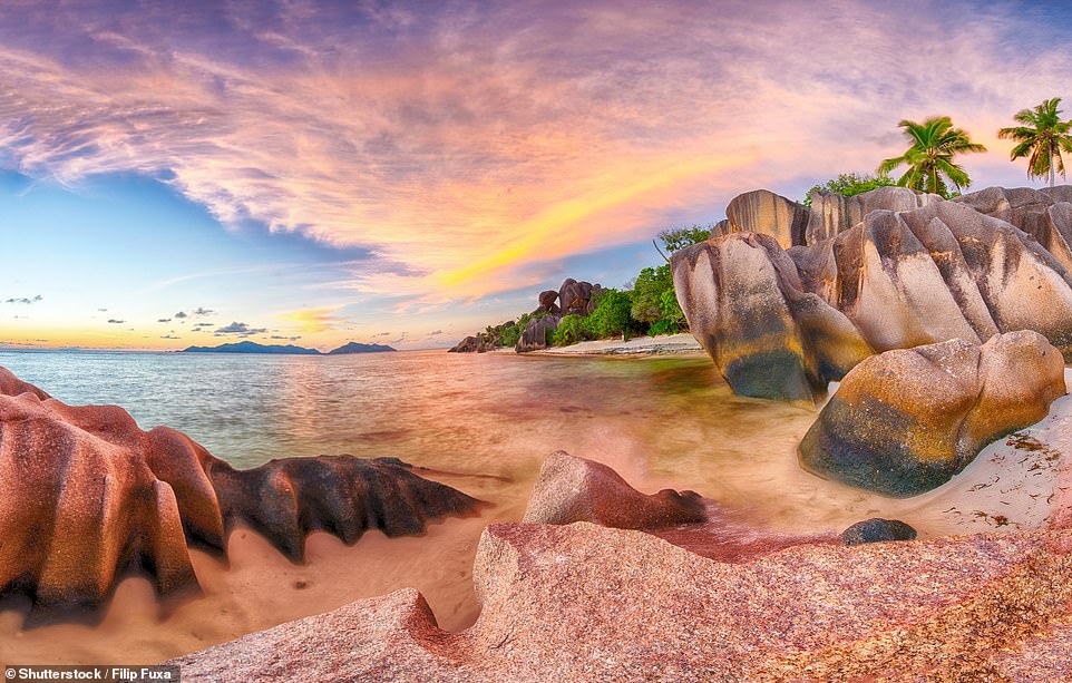 Admiring the pink rocks of the Seychelles comes third on the post-lockdown to-do list for Britons