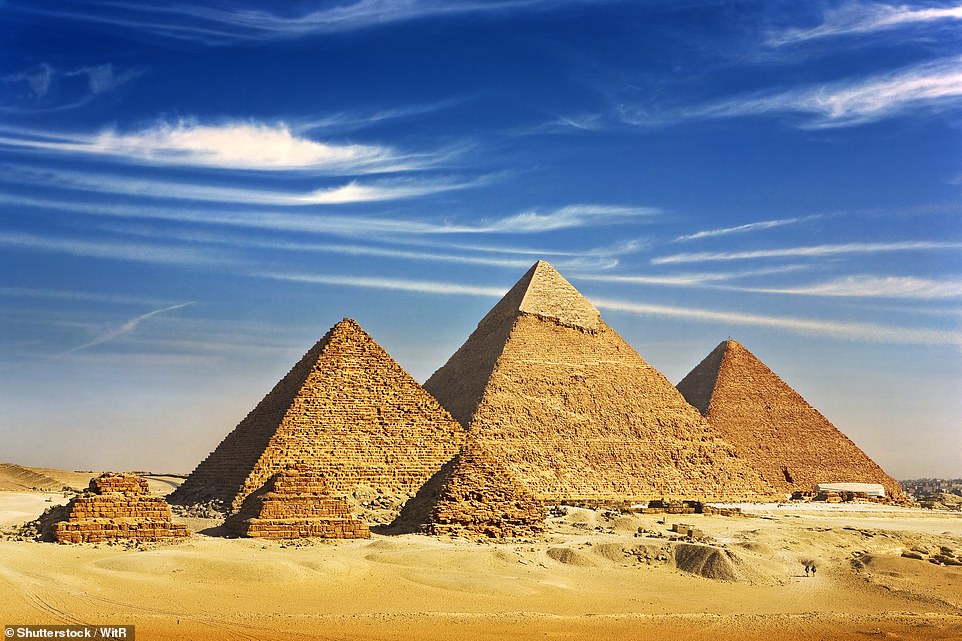 Taking in the pyramids of Egypt is joint fourth on the bucket 'list of lists'